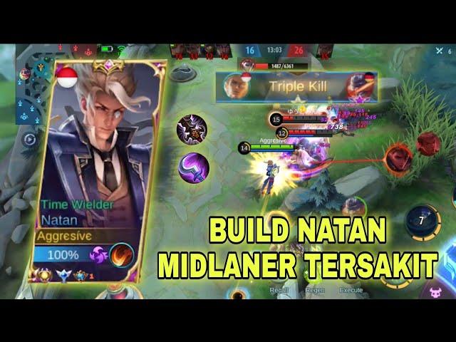 BEST BUILD FOR NATAN MIDLANER 2022 | TOP GLOBAL NATAN | MOBILE LEGENDS