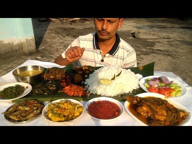 It's a Record Eating Show - 12 items with Rice - Indian Food Eating Show