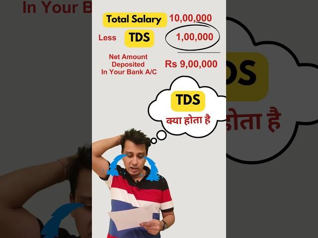 TDS kya hai and Why TDS is deducted from Salary #TDS #itr #taxdeductedatsource #shorts #accounting