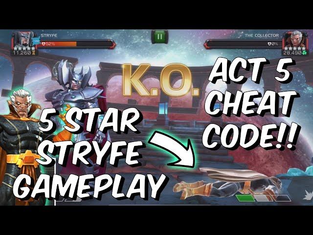 5 Star Stryfe is an Act 5 CHEAT CODE - Collector Boss Counter!!! - Marvel Contest of Champions