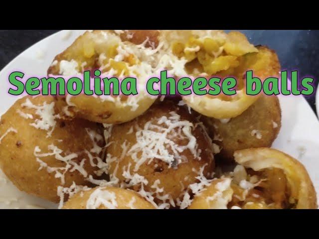 #cheeseball #shivani'scorner #ramadanspecial.   Crispysnack  Semolina cheese balls.
