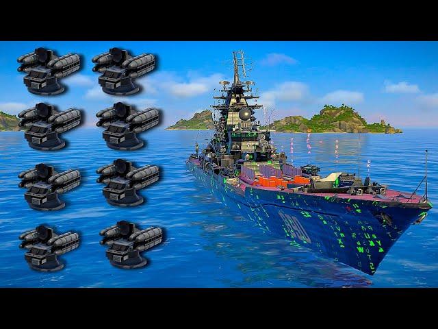 8 × Crotale R440- Best Airdefence missile with Rf Tark Kirov #modernwarships