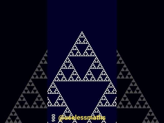 Sierpiński triangle...This is a #fractal