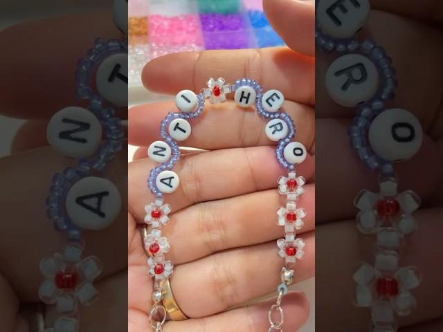 Anti hero beads bracelet #antihero #diy #shorts #beads #beadsbracelet #jewelrytutorial #tutorial