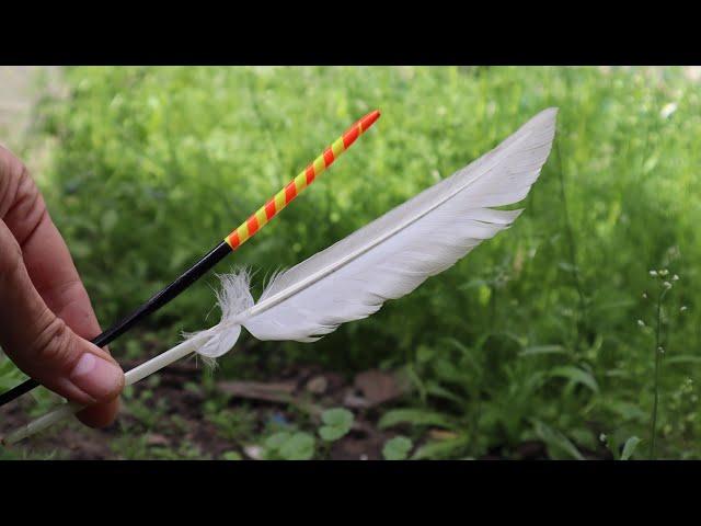 DIY goose feather float