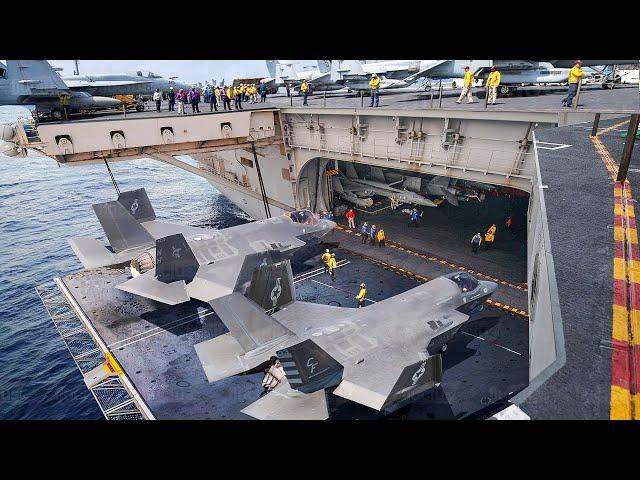 Life Inside US Aircraft Carrier Storing Millions $ Jets in Middle of the Ocean