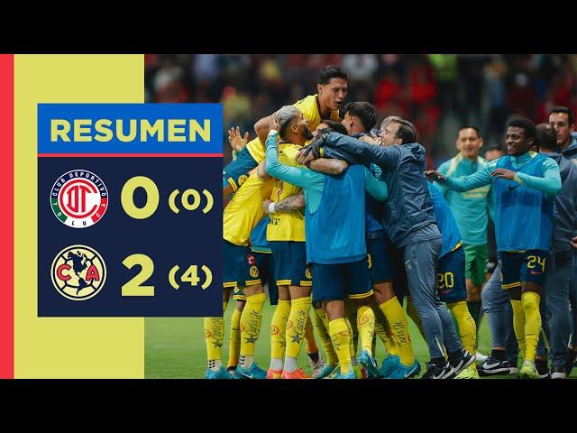 Resumen completo: Toluca 0 (0) vs. (4) 2 América | Cuartos de Final, Vuelta | ¡Nos vemos en semis!