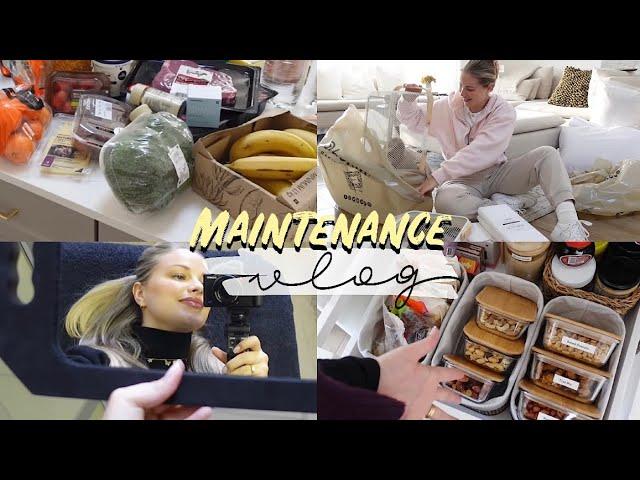 MAINTENANCE VLOG: Pantry Organisation, Groceries, Making Bread, New Bedding, Botox & Pregnancy Talk