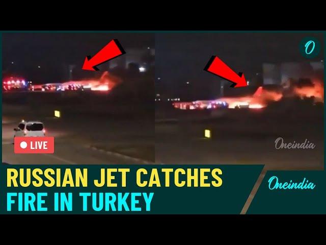 Shocking Video: Russian Sukhoi Superjet 100 Catches Fire While Landing At Antalya Airport