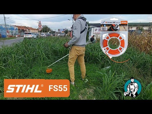 STIHL FS 55 BOLJI OD BILO KOG KINESKOG TRIMERA !!! KOSENJE VISOKE TRVE STRUNOM  !!!