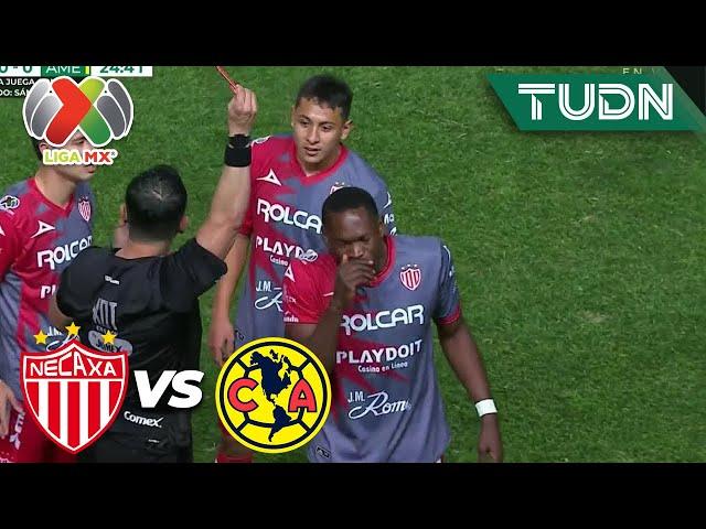 ¡SIGUEN LAS POLÉMICAS! Cambindo ve la roja | Necaxa vs América | Liga Mx - CL2024 J3 | TUDN