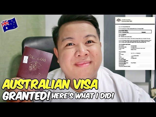 My Australian Visa Application Journey!  | JM Banquicio