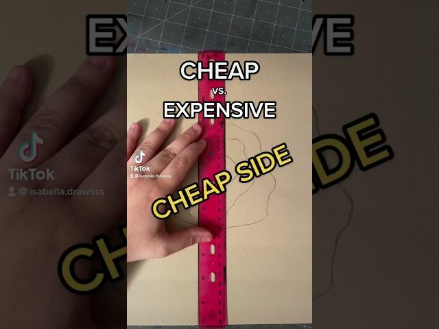 CHEAP VS EXPENSIVE ART SUPPLIES #Shorts