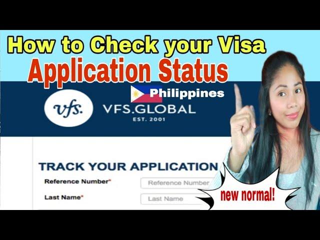 How To Track Visa Application Status Online VFS GLOBAL 2022! #visa