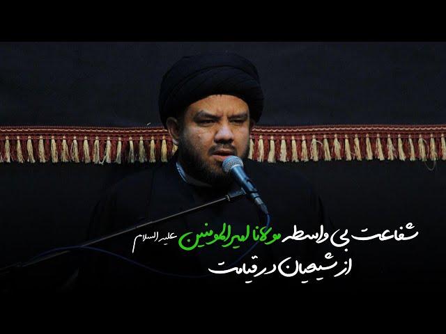 استاد سید علی علوی - شفاعت بی واسطه مولانا امیرالمومنین علیه السلام از شیعیان در صحرای محشر