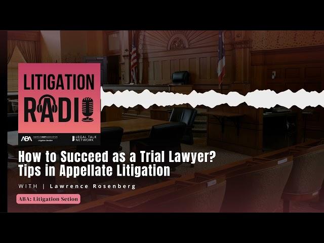 How to Succeed as a Trial Lawyer? –Tips in Appellate Litigation