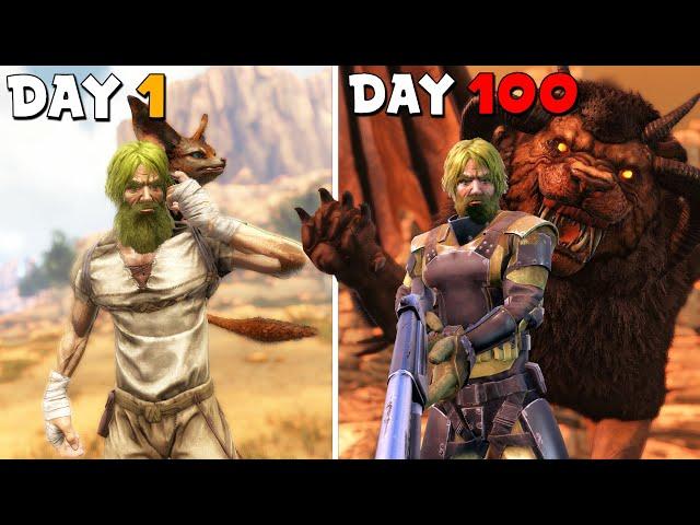 I Have 100 Days To Beat ARK | Scorched Earth w Official Settings