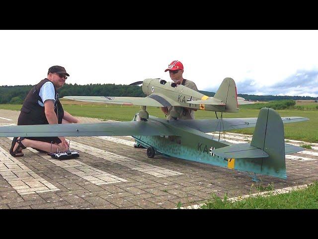 RC DFS-230 ASSAULT GLIDER & KLEMM 35-B MISTEL