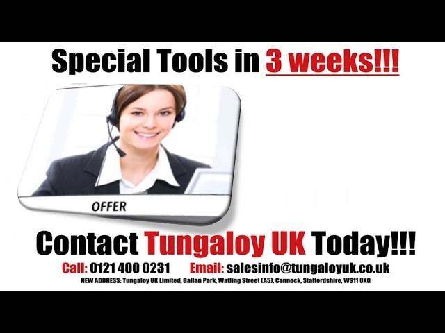 SPECIAL Indexable milling tool in 3 weeks from Tungaloy UK