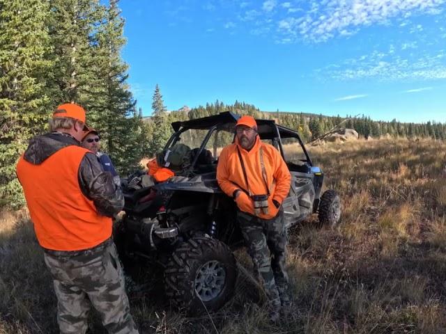 Elk Hunting Razor Ride Driving to Lone Cone Mountain by Groundhog Reservoir behind Dolores Colorado