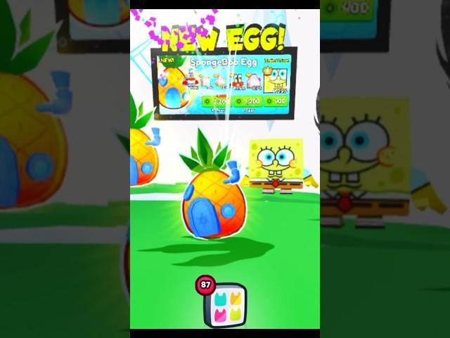 Hatching the new sponge bob egg in pet simulator 99