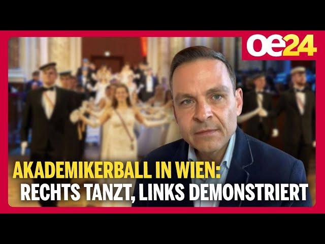 @geraldgrosz Akademikerball in Wien: Rechts tanzt, Links demonstriert