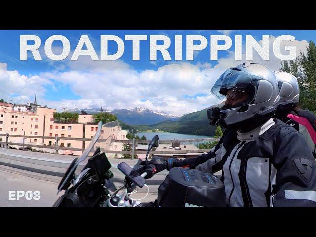 Roadtripping by Motorcycle Through Swiss History - Julier Pass to St. Moritz | EP08 | Endless Alps