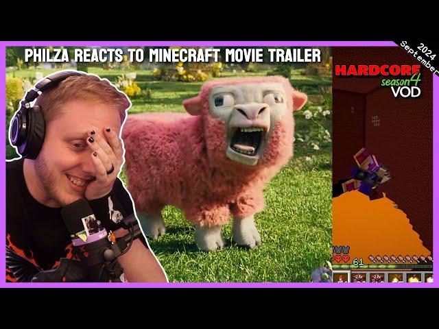 PHILZA REACTS TO THE MINECRAFT MOVIE TRAILER & Hardcore - Philza VOD - Streamed on September 4 2024