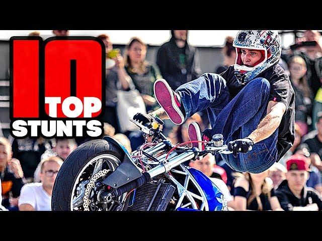 TOP10 Motorcycle Tricks Stunters Battle