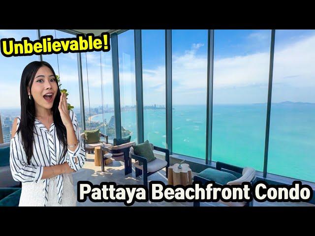 It is Unbelievable!!! 2024 Brand-New Pattaya Beachfront Condo in Thailand