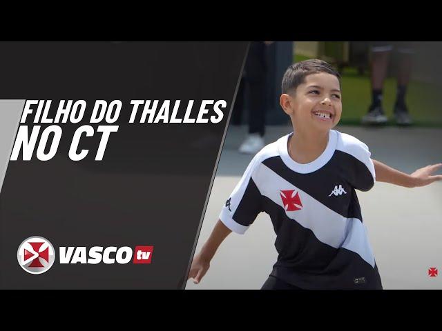 PEDRO, FILHO DO THALLES, VISITOU O CT DO VASCO | VASCOTV