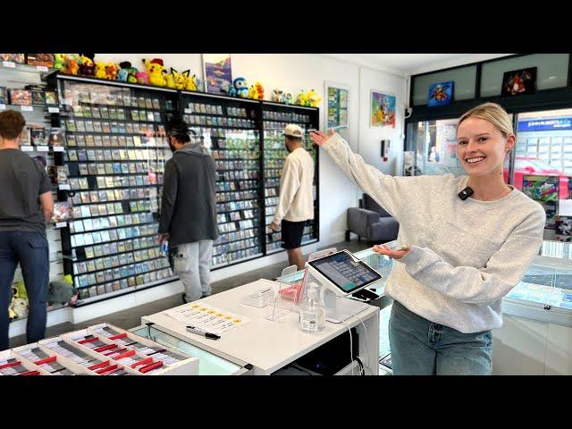 A Day in the Life Selling & Trading At My Pokemon Store (OWNER POV)