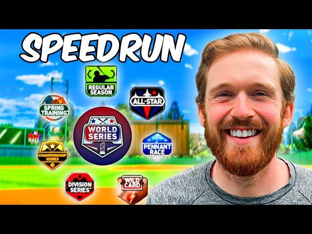 Spring Training To World Series Speedrun (World Record)