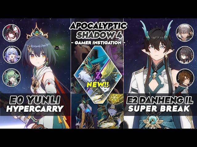 NEW! Apocalyptic Shadow 4 | E0S1 Yunli & E2S1 DHIL | Honkai: Star Rail 2.5