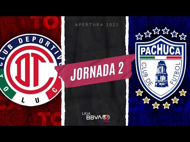 Resumen Toluca vs Pachuca | J2 Liga BBVA MX Femenil