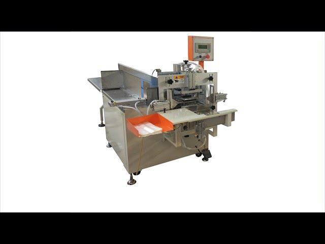 Semi automatic 150*150 mm napkin tissue paper plastic bag packing machine