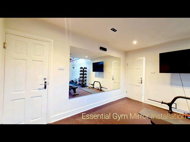 Essential gym mirror installation by Glass Outlet Ltd