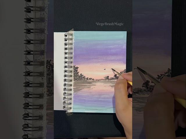#artist #art #virgobrushmagic #sunset