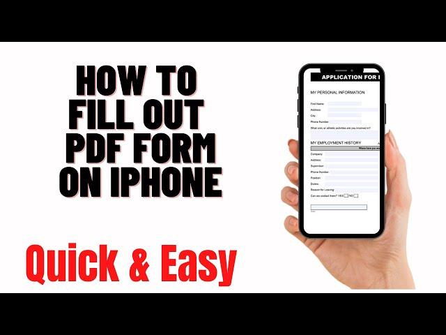 how to fill out pdf form on iphone