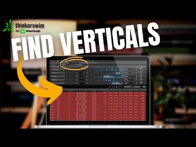 Finding Vertical Credit Spreads on ThinkorSwim | Spread Hacker