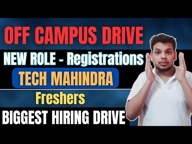 Biggest Hirings ! Tech Mahindra , Genpact | OFF Campus Drive For 2025, 2024 Batch Hiring | Fresher