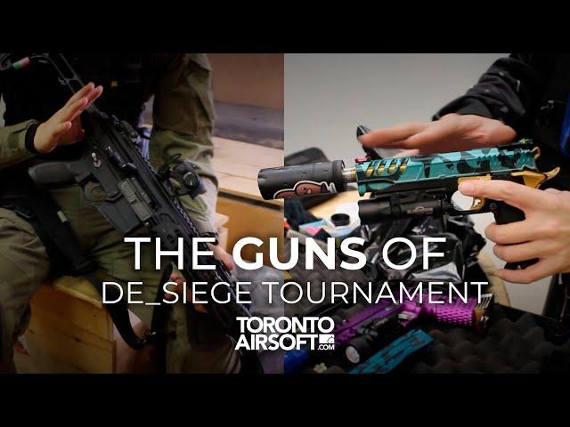 What guns are players running at De_Siege Tournament? TorontoAirsoft.com