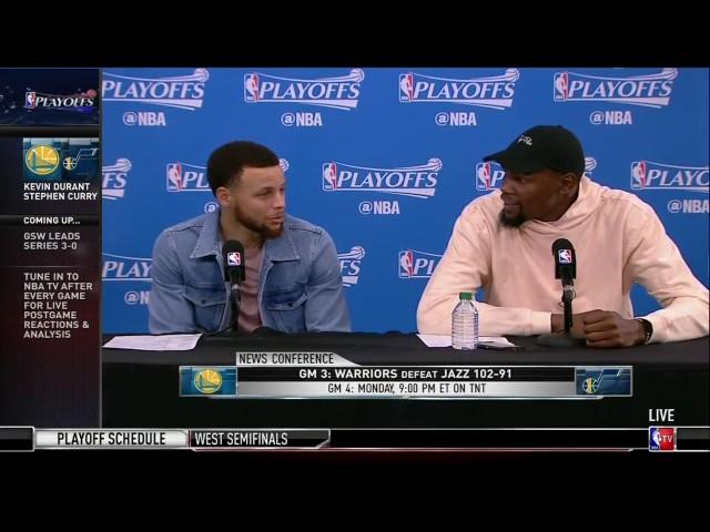 Steph Curry and Kevin Durant amazed by the word "kerfuffle"