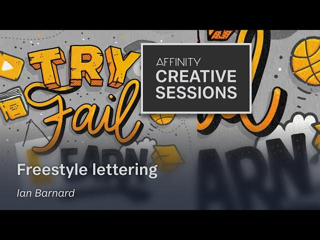 Lettering in Affinity Designer using Ian Barnard’s Freestyler Brush Pack