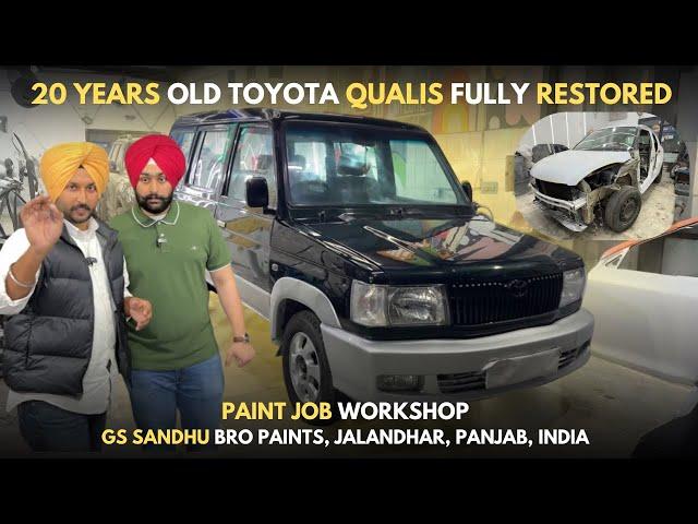 20 Year Old TOYOTA QUALIS RESTORED | FULL CAR PAINT JOB WORKSHOP | JALANDHAR, PUNJAB, INDIA