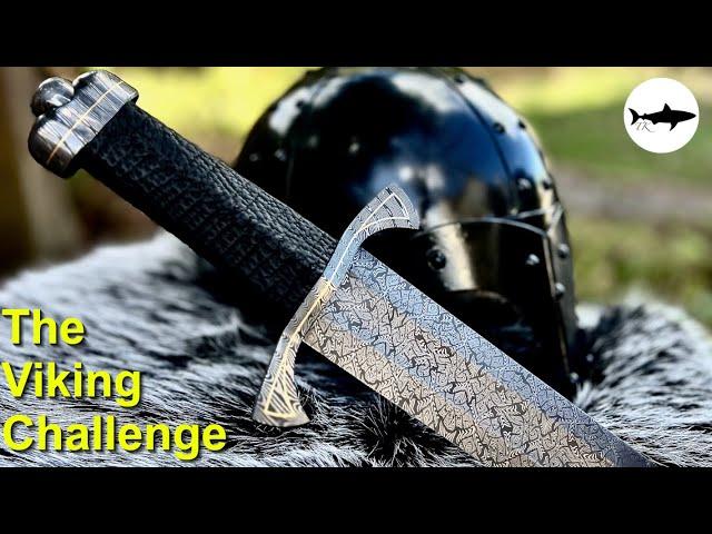 Forging an Viking Sword with mosaic damascus