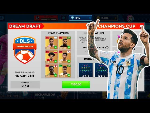 THE GREAT DREAM DRAFT WIN  WITH MESSI . DLS 24 .F T G HD BRO R2G