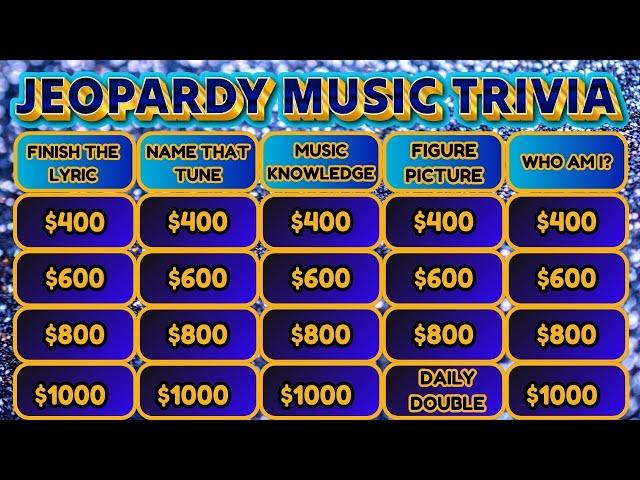 Can You Answer These Jeopardy Music Trivia Questions ?