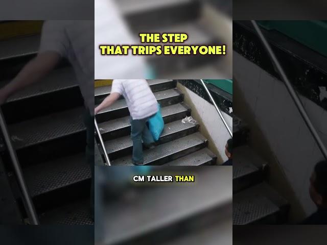 NYC’s Sneaky Staircase: The 2cm Step That Tricks Your Brain! #NYCSecrets #designfails #mindtricks