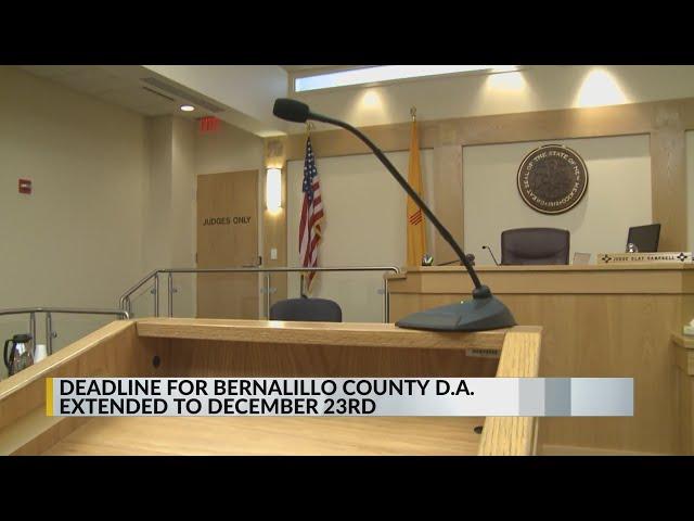 Deadline extended for new Bernalillo County DA applicants